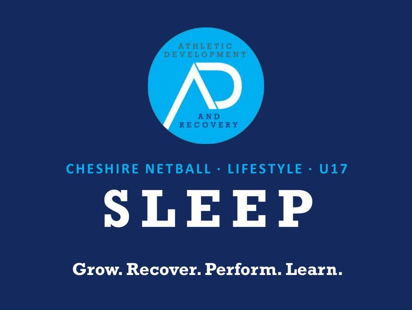 Sleep guide cover: Grow. Recover. Perform. Learn.